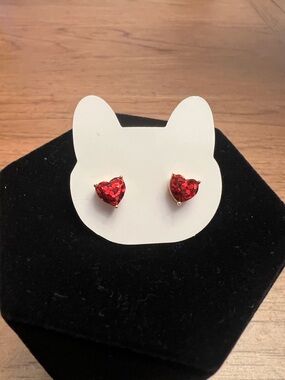 Kate Spade Red Heart Studs
